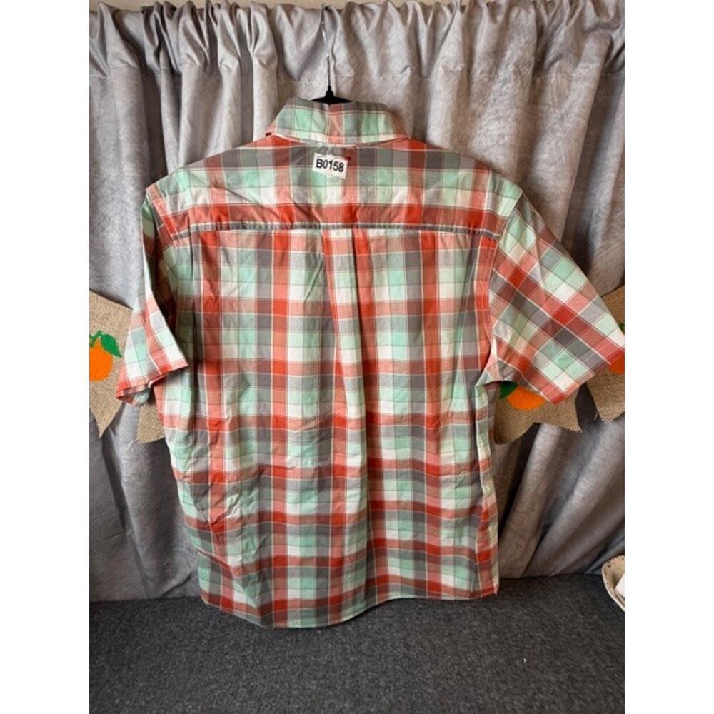 Eddie Bauer Voyager Flex S Short Sleeve Plaid Button Down Polygiene Shirt NWT - Picture 3 of 7